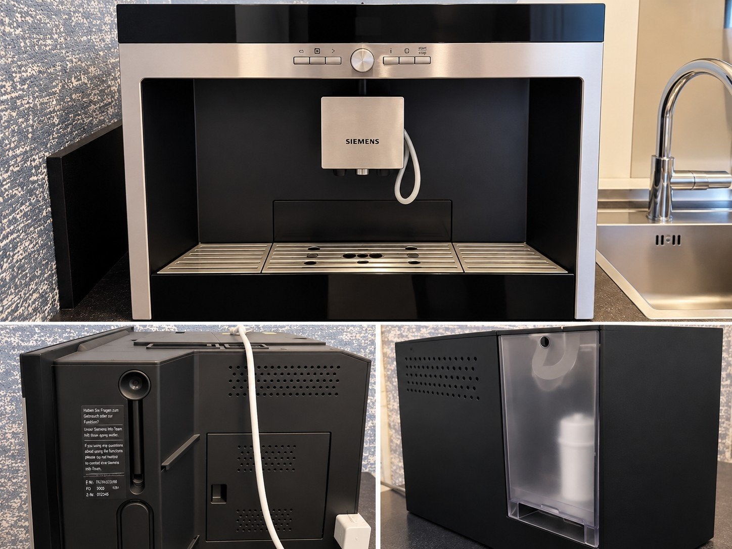 Siemens TK76K573 volautomatische inbouw-koffiemachine, Witgoed en Apparatuur, Koffiezetapparaten, Ophalen, Gebruikt, 10 kopjes of meer