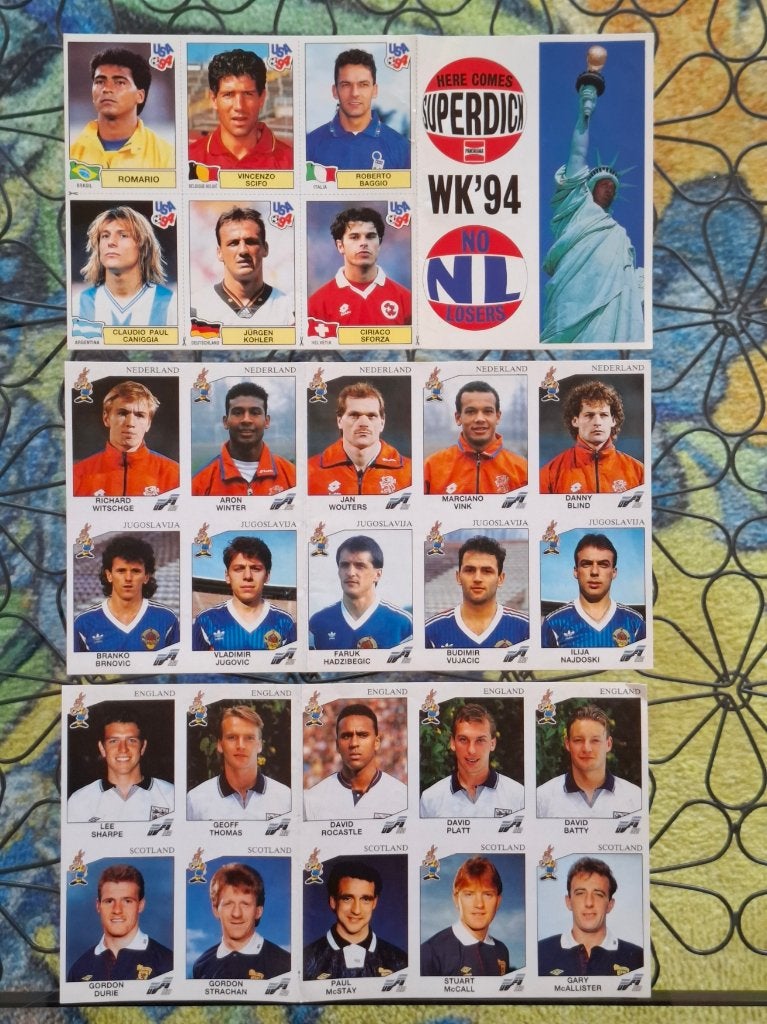 PANINI STICKERS WK 1994, Verzamelen, Ophalen of Verzenden, Zo goed als nieuw, Sport