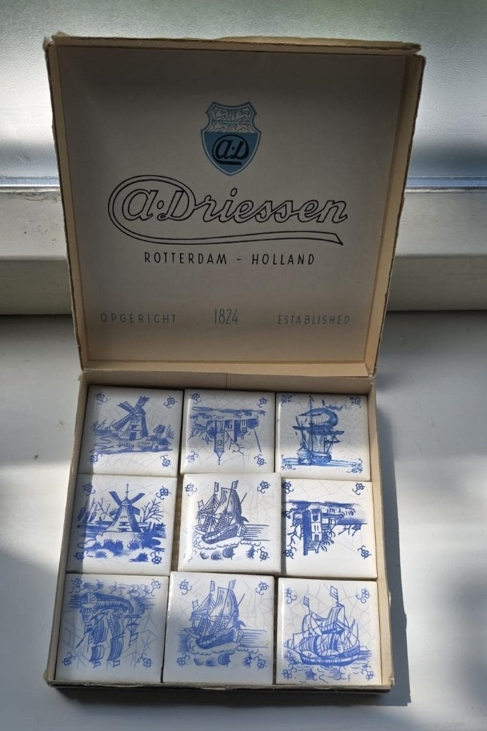 Vintage tegeltjes 4x4 Driessen, Ophalen