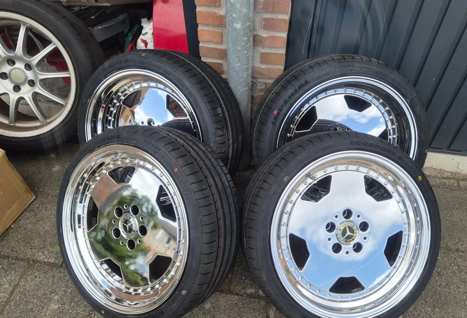 Mercedes-Benz AMG 18 inch velgen met banden nieuw!, 18 inch, Gebruikt, Banden en Velgen, Ophalen of Verzenden
