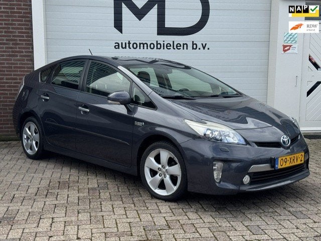 Toyota Prius 1.8 Plug-in Dynamic Business-Dealer onderhouden, Euro 5, Stof, Gebruikt, Zwart
