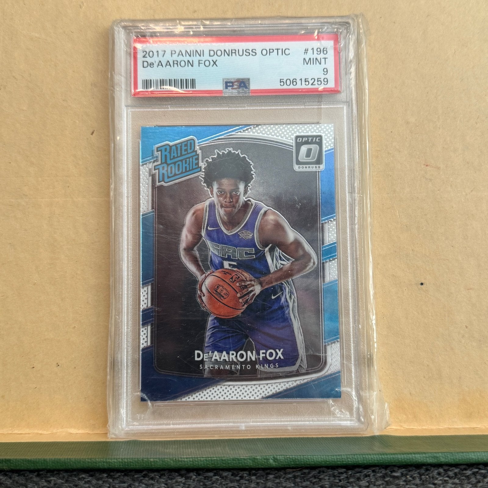 De’Aaron Fox RC PSA 9 kaart NBA Optic MINT basketbal cards, Hobby en Vrije tijd, Ophalen of Verzenden, Zo goed als nieuw, Plaatje