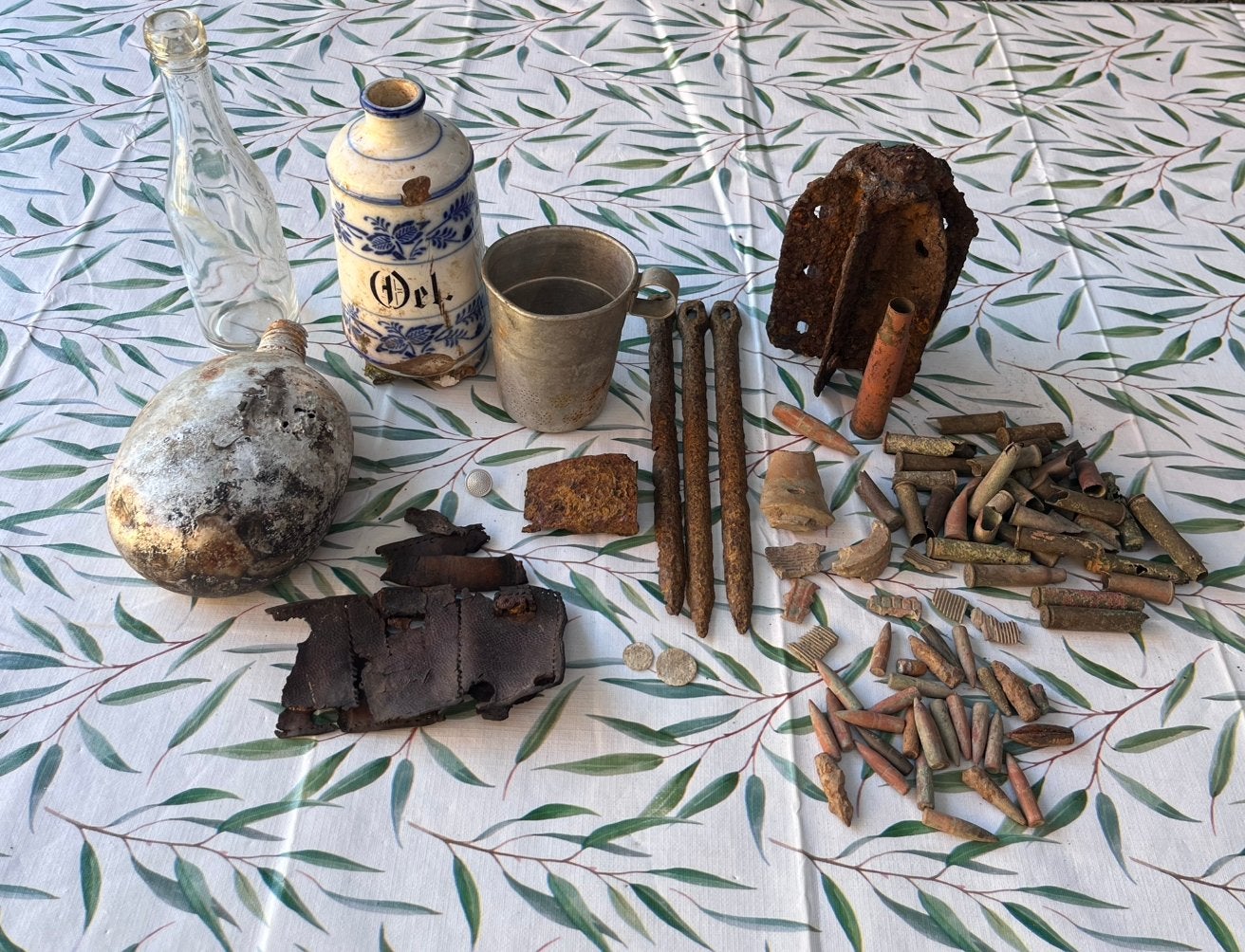 Groot lot wo2 bodemvondsten, Ophalen of Verzenden, Overige soorten, Overige gebieden, Hulzen of Bodemvondsten