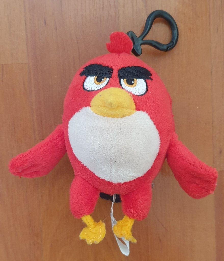 Angry Birds Red Bagclip Knuffel, Overige merken, Overige karakters, Overige typen, Ophalen of Verzenden
