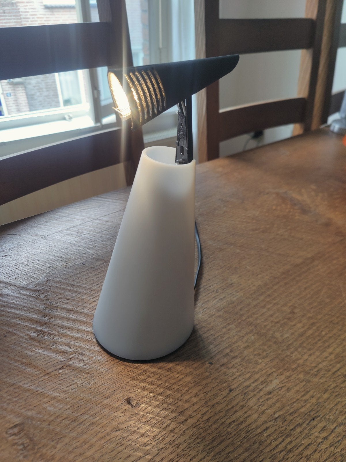 Design Tafellamp Bureaulamp Nemo Italy Hikaru Mori Lota 1994, Huis en Inrichting, Bureaulamp, Overige merken, Ophalen of Verzenden