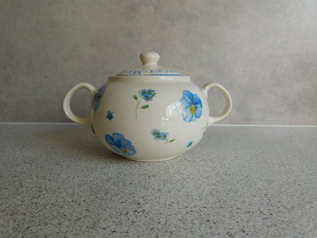 Suikerpot Forget-me-not Libelle V&D Marjolein Bastin, Overige merken, Keramiek, Ophalen of Verzenden, Zo goed als nieuw