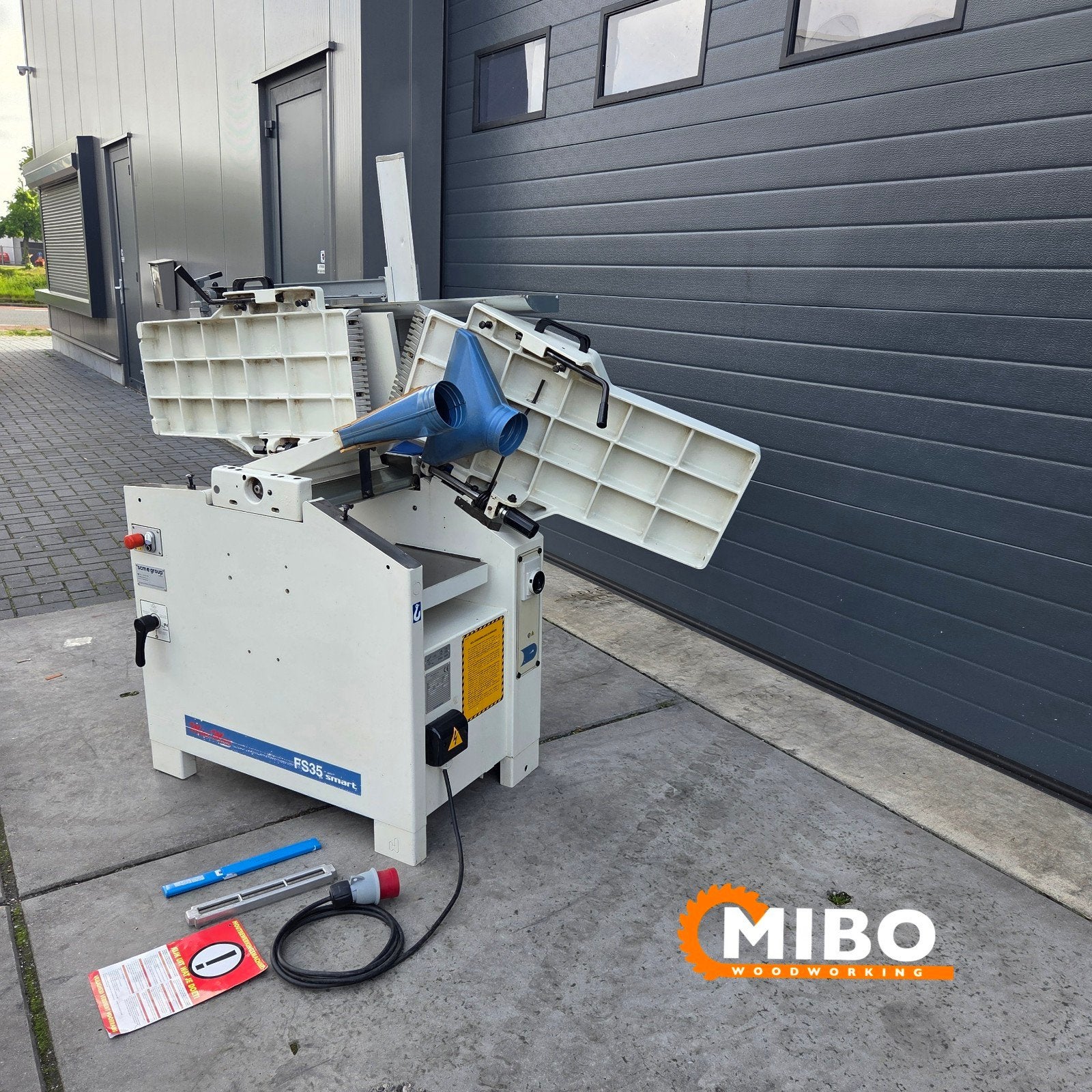 SCM Vlakenvandiktebank 350mm schaafbank ** 35cm, Doe-het-zelf en Verbouw, Ophalen of Verzenden, Zo goed als nieuw, Elektrisch