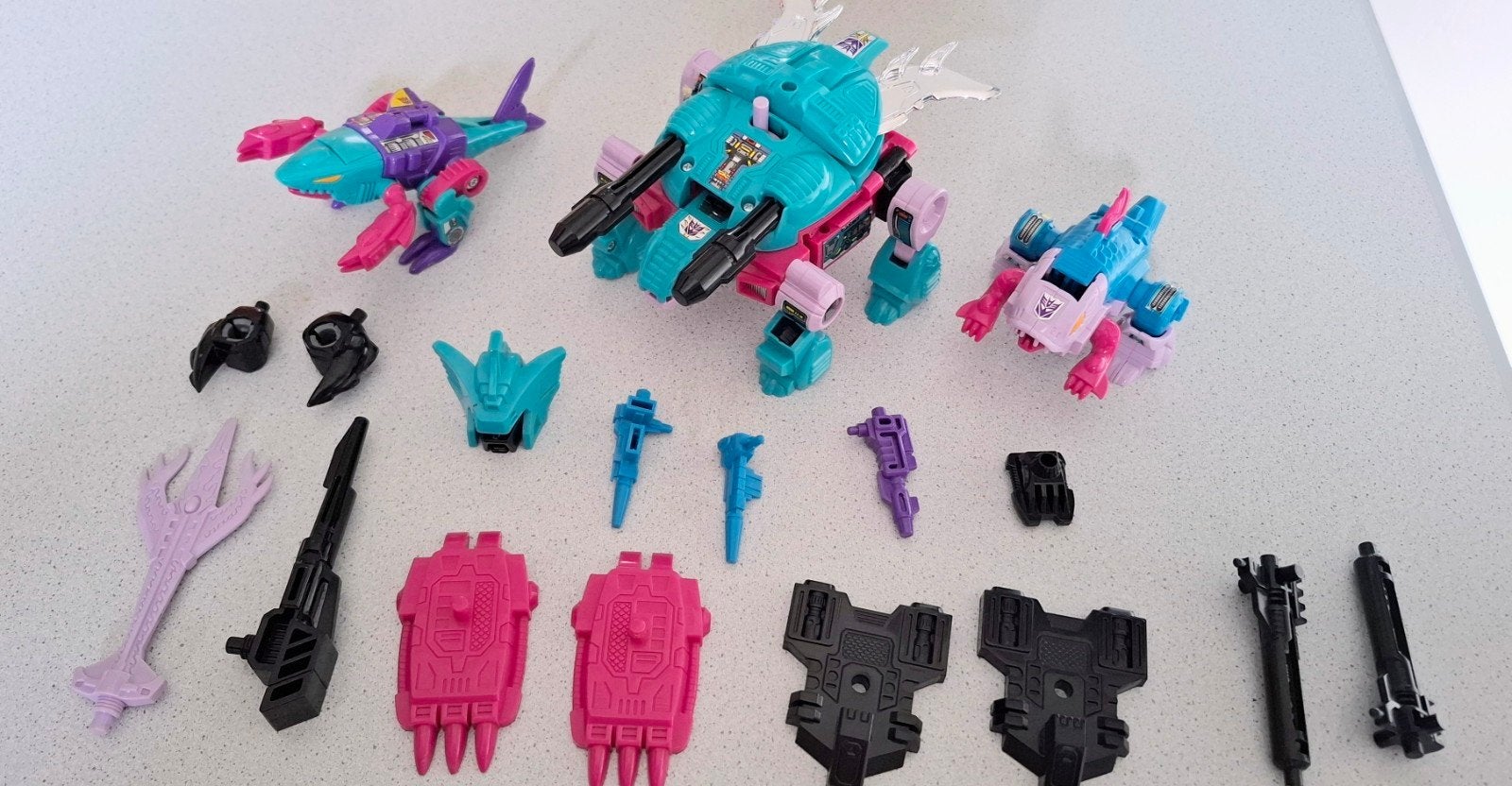 g1 Transformers Seacons Snaptrap, Skalor en Overbite, Verzamelen, Ophalen of Verzenden, Zo goed als nieuw