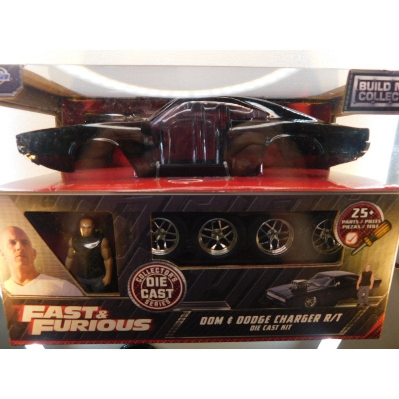 Dodge Charger The Fast & The Furious + Figurine Zwart 1:24, Overige merken, Christian@diecastcompany.nl, Auto, The Diecast Company