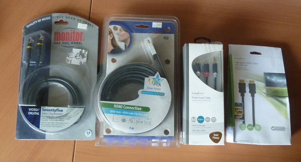 5 NIEUWE KABELS (HDMI/DiGi-Kabel/Audio Kabel), Ophalen of Verzenden, Nieuw, 2 tot 5 meter, HDMI-kabel
