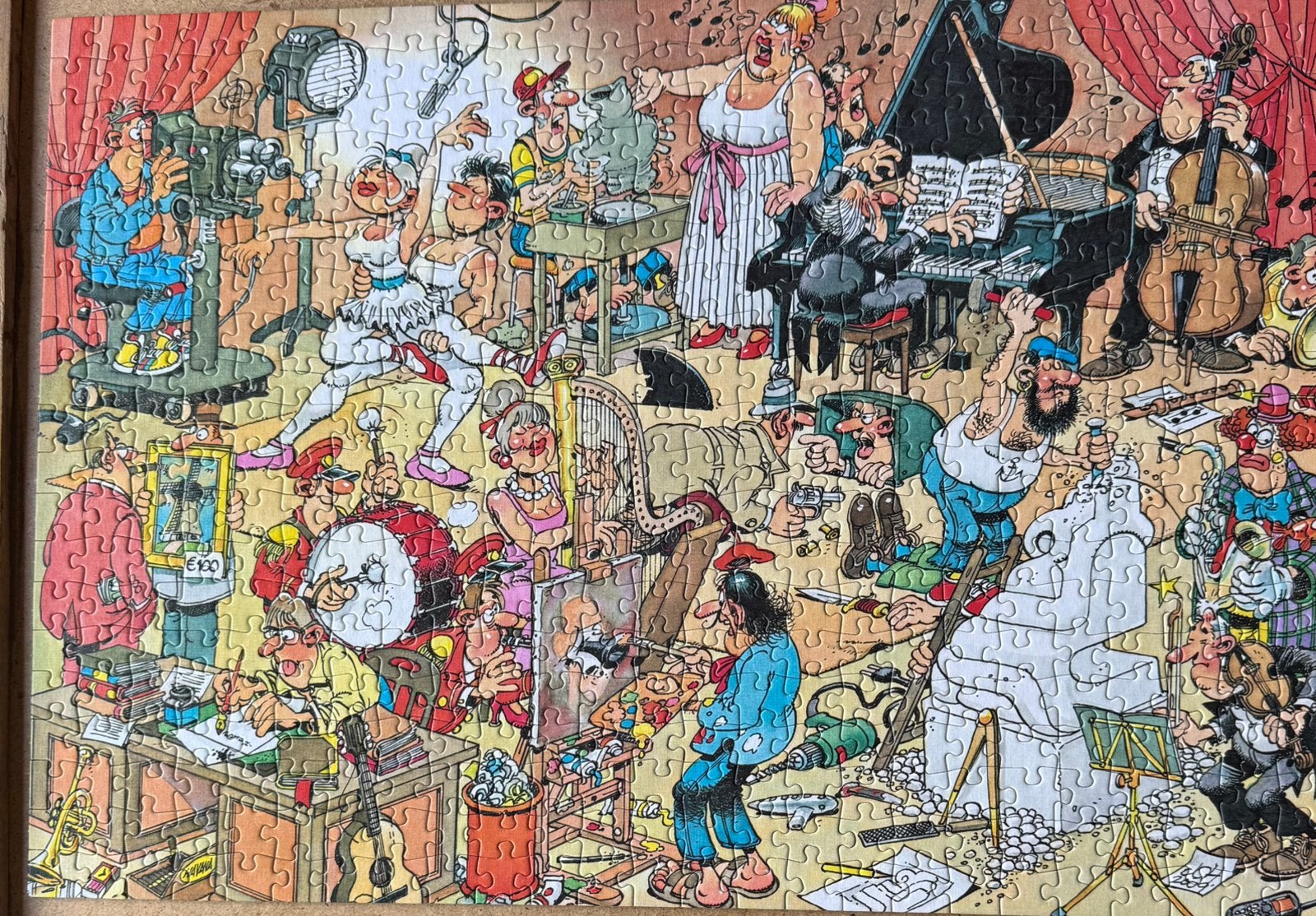 JVH 500 stukjes The artists, Ophalen of Verzenden, 500 t/m 1500 stukjes, Zo goed als nieuw