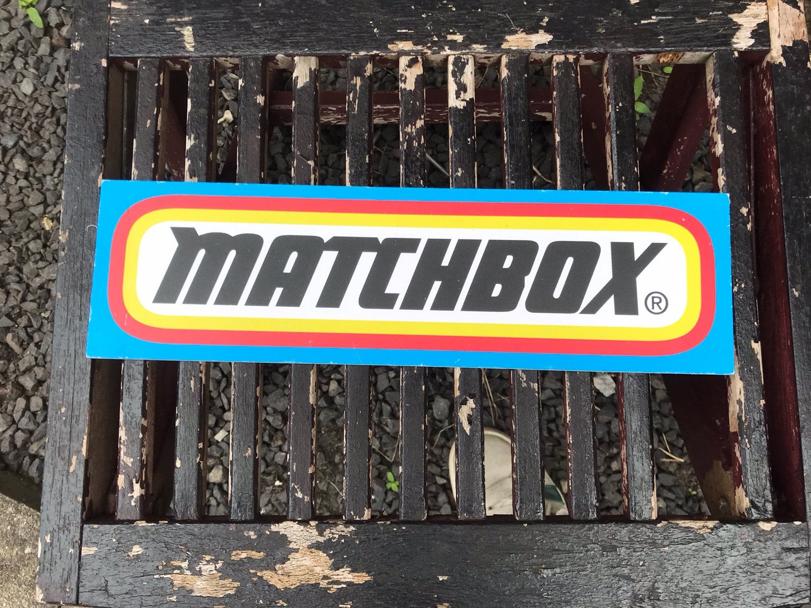 MATCHBOX oud reclame bordje, Ophalen of Verzenden, Gebruikt, Reclamebord