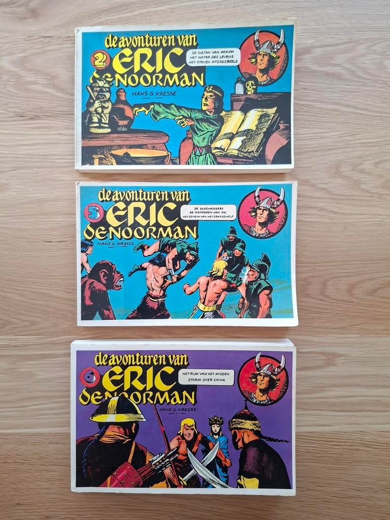Eric de Noorman - 3 stripboeken (nr. 2, 5, 6), Meerdere stripboeken, Ophalen of Verzenden, Gelezen, HANS G. KRESSE