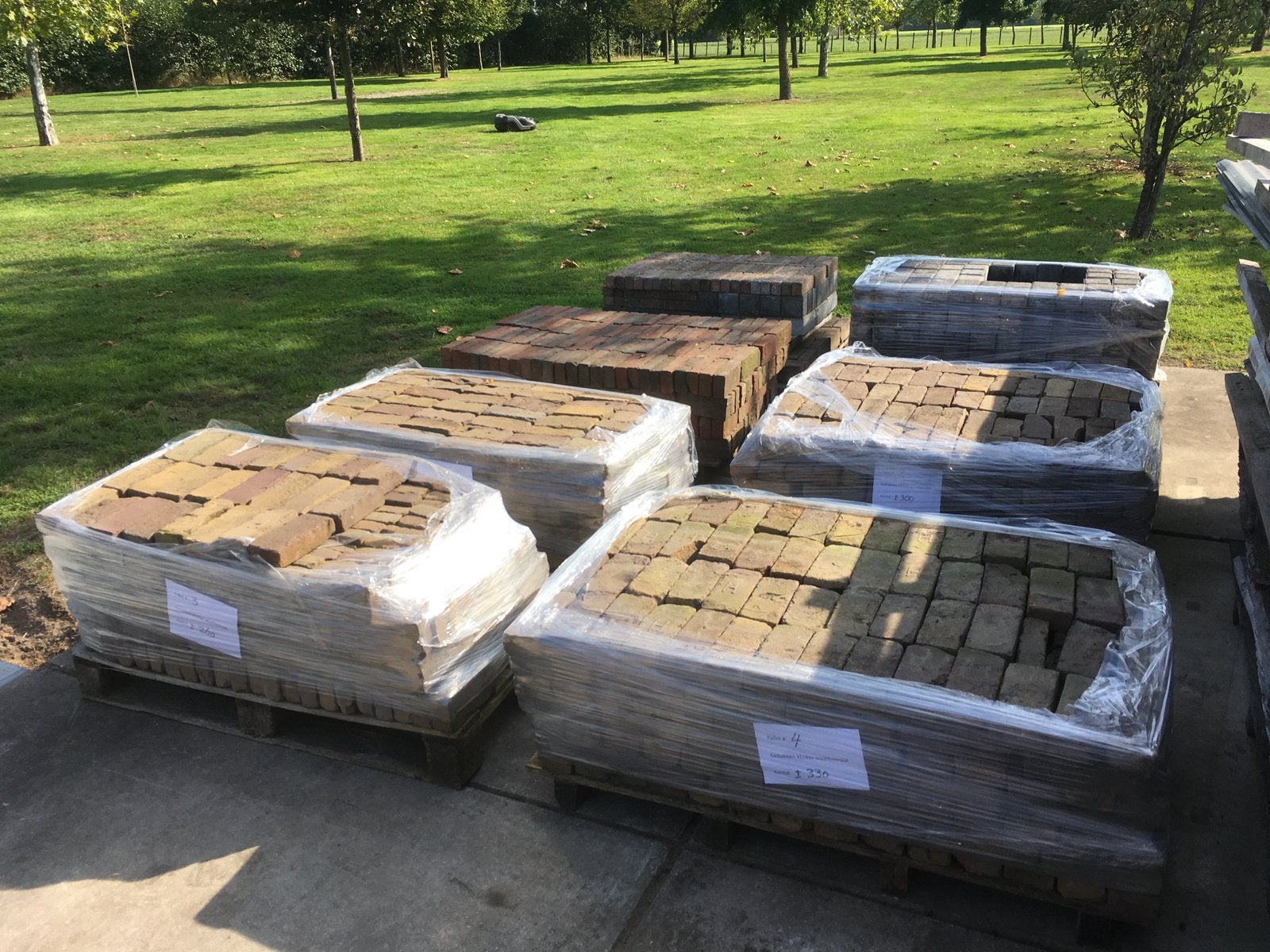 Gebakken klinkers waalfomaat, Ophalen, Klinkers