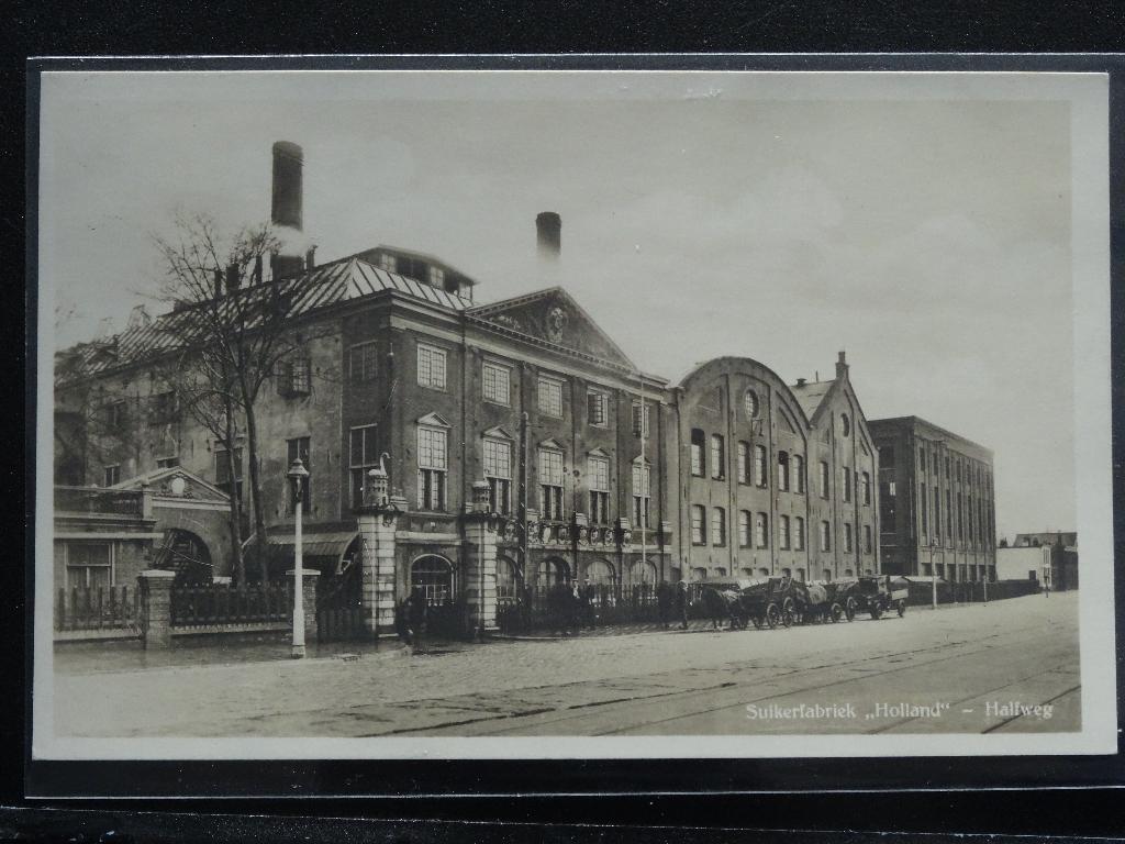 HALFWEG    Suikerfabriek Holland, Verzenden, 1920 tot 1940, Gelopen, Zuid-Holland