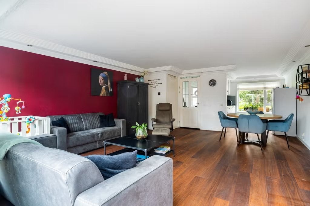 Prachtige Amerikaans notenhout vloer, ruim 38 m2, Ophalen, Gebruikt, Vloerdelen of -planken, 10 m² of meer