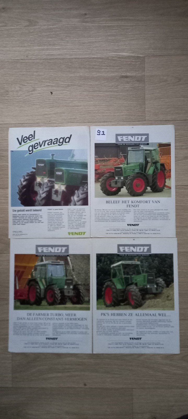 AF 91 : FENDT advertenties., Ophalen of Verzenden, 1920 tot 1940, Tijdschrift