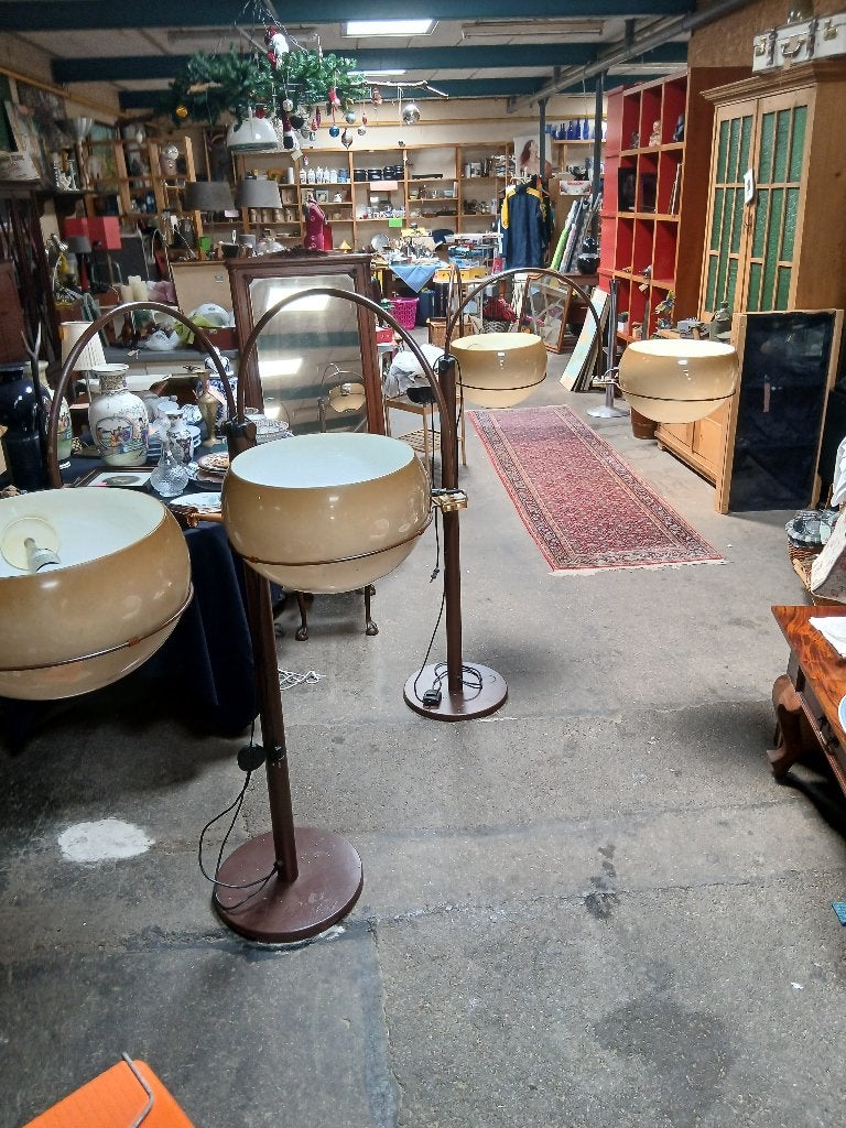 Vintage vloerlamp, Huis en Inrichting, Lampen | Vloerlampen, Ophalen, Gebruikt, Metaal, 150 tot 200 cm