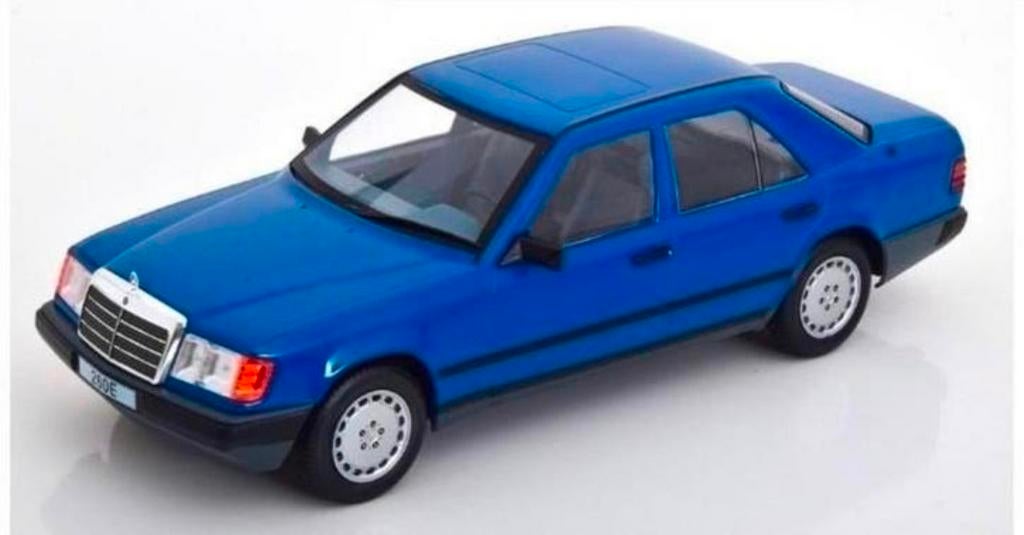 MCG Mercedes Benz 260 E W124 blauw 1:18, Ophalen of Verzenden, Zo goed als nieuw