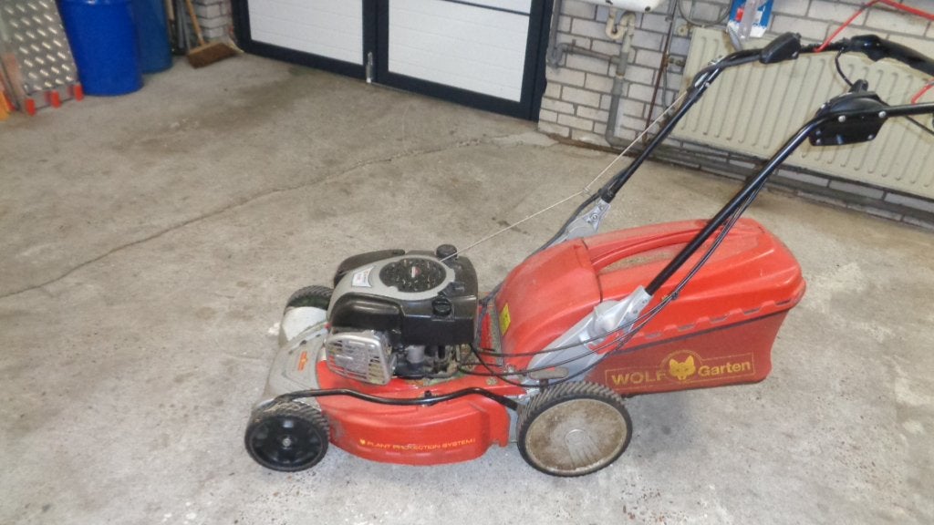 wegens inruil zware motormaaier aluminium maaidek iets werk, Ophalen, Cirkelmaaier, Wolf, Zo goed als nieuw
