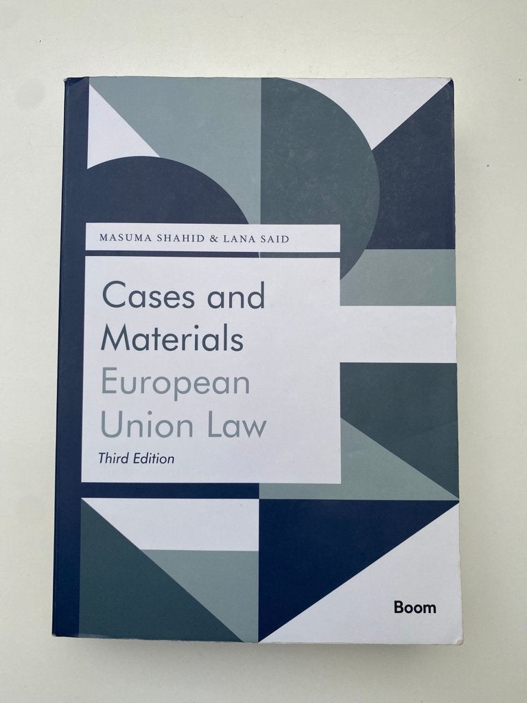 Boek ‘Cases and Materials’ European Union Law, Masuma Shahid, Ophalen of Verzenden, Alpha, WO