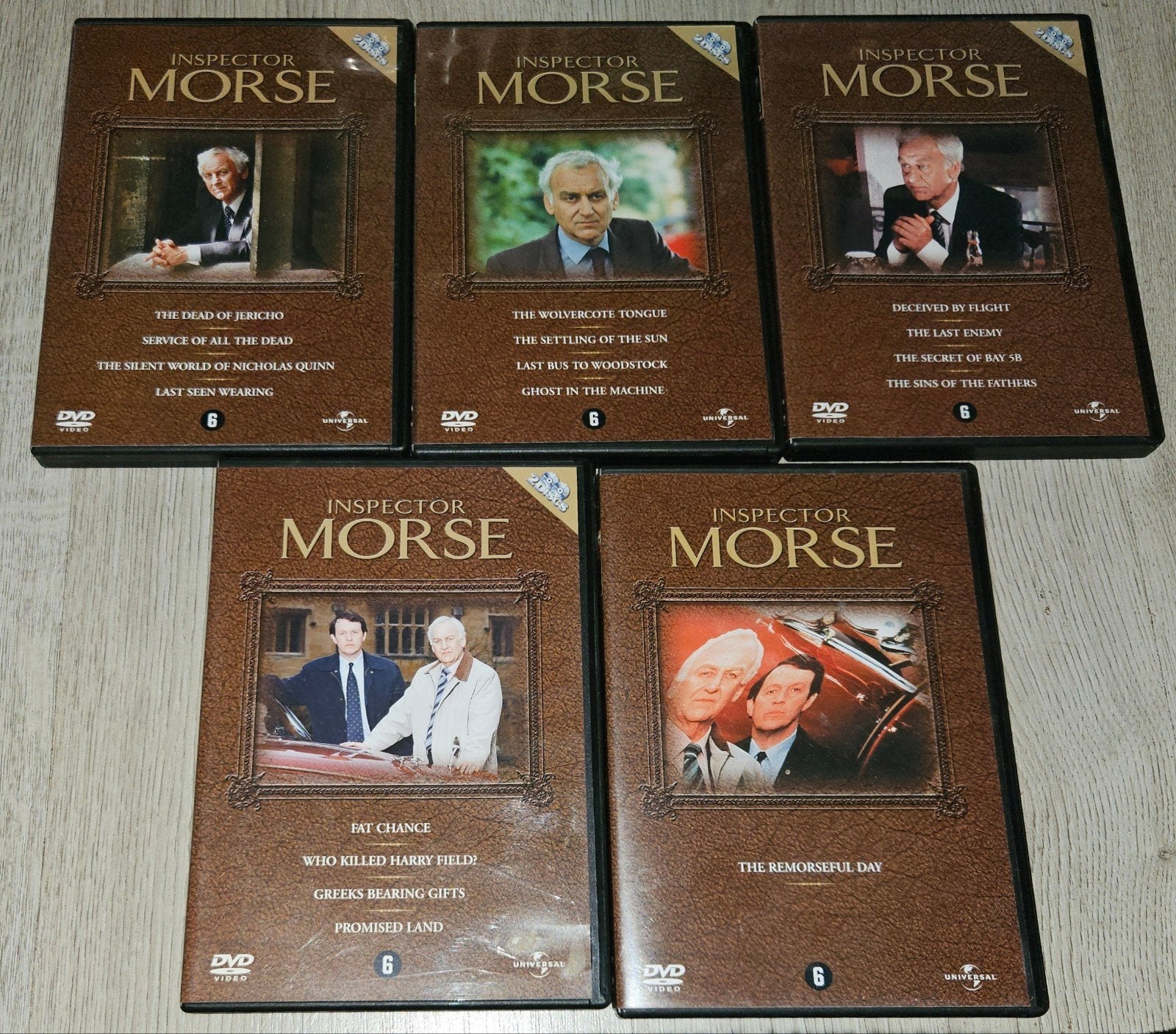 Inspector Morse DVD set - 5 delen, Nederlands, Ophalen of Verzenden, Vanaf 6 jaar, Detective en Krimi