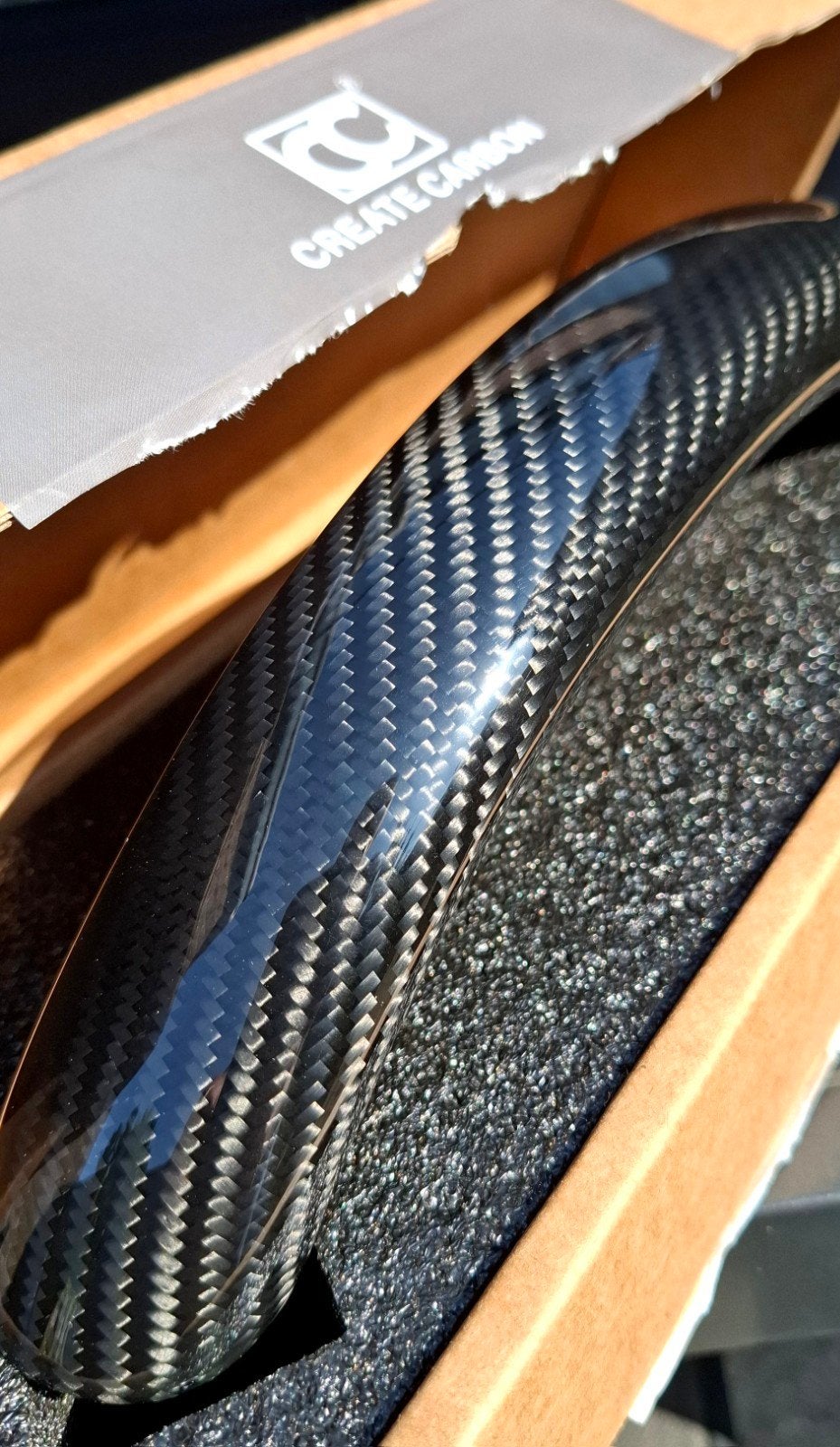 Tesla models 3 (2019-2021) echt carbon stuur deel, Ophalen of Verzenden