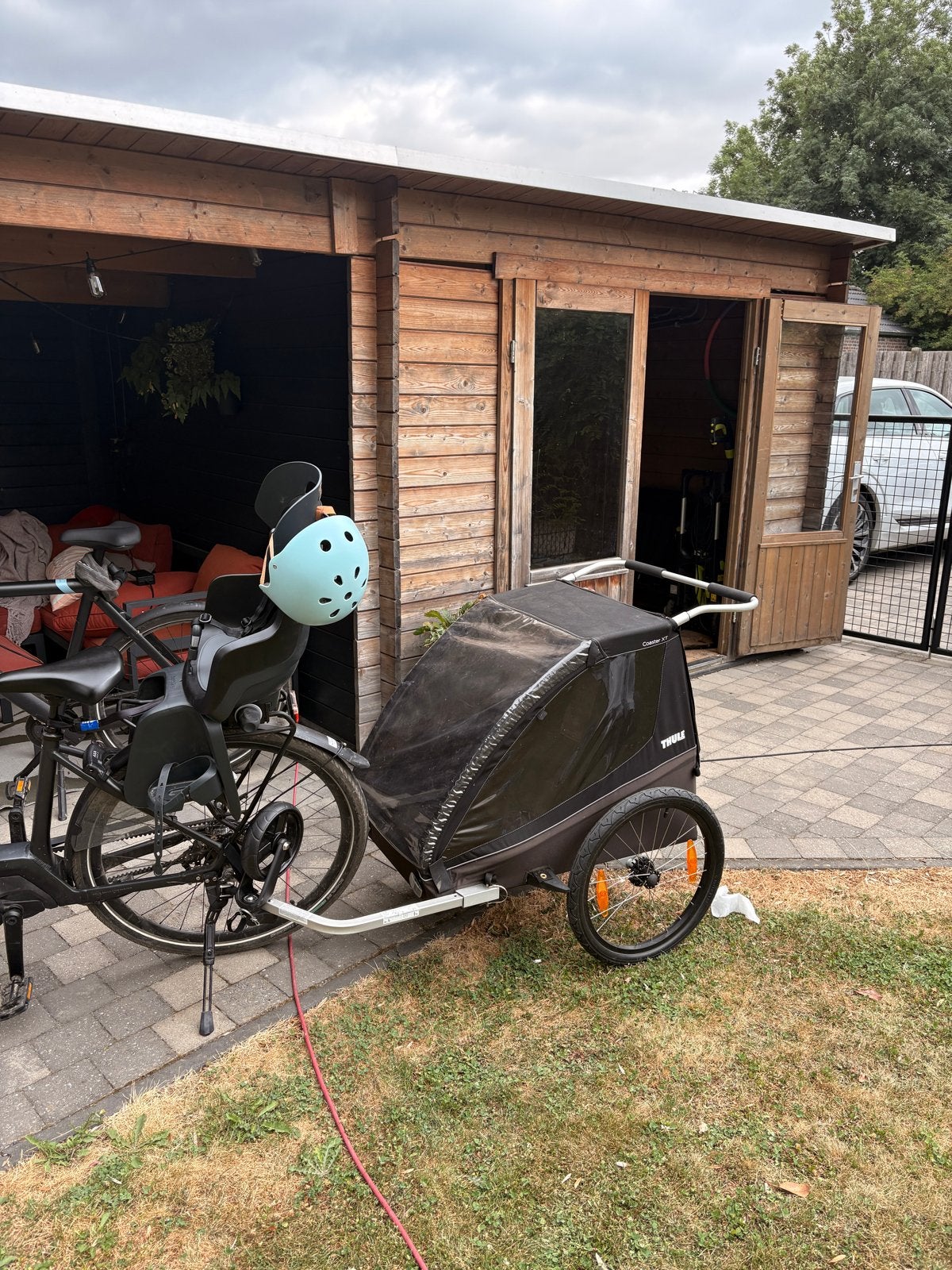 Thule Coaster XT Fietskar/Wandelwagen voor 1-2 Kinderen, Ophalen, Zo goed als nieuw, Kinderkar, 40 tot 60 kg