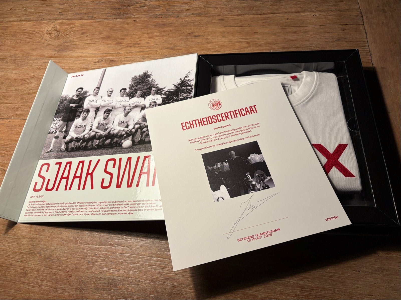 Sjaak Swart Mr. Ajax Limited Edition Boxset - Gesigneerd, Verzamelen, Ophalen of Verzenden, Nieuw, Ajax, Overige typen