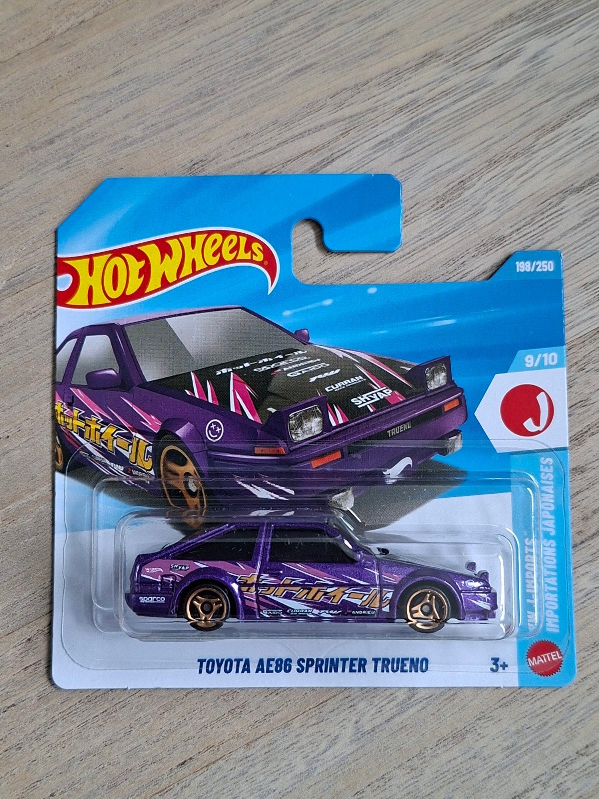Hot Wheels Toyota AE86 Sprinter Trueno paars, Ophalen of Verzenden, Nieuw, Overige typen