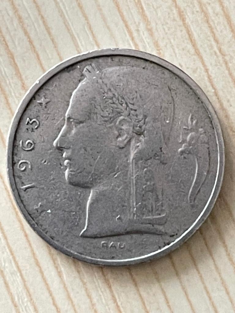 België Munten 5 van 5 France,  Boudewijn I / Leopold III, Postzegels en Munten, Munten | Europa | Niet-Euromunten, Ophalen of Verzenden