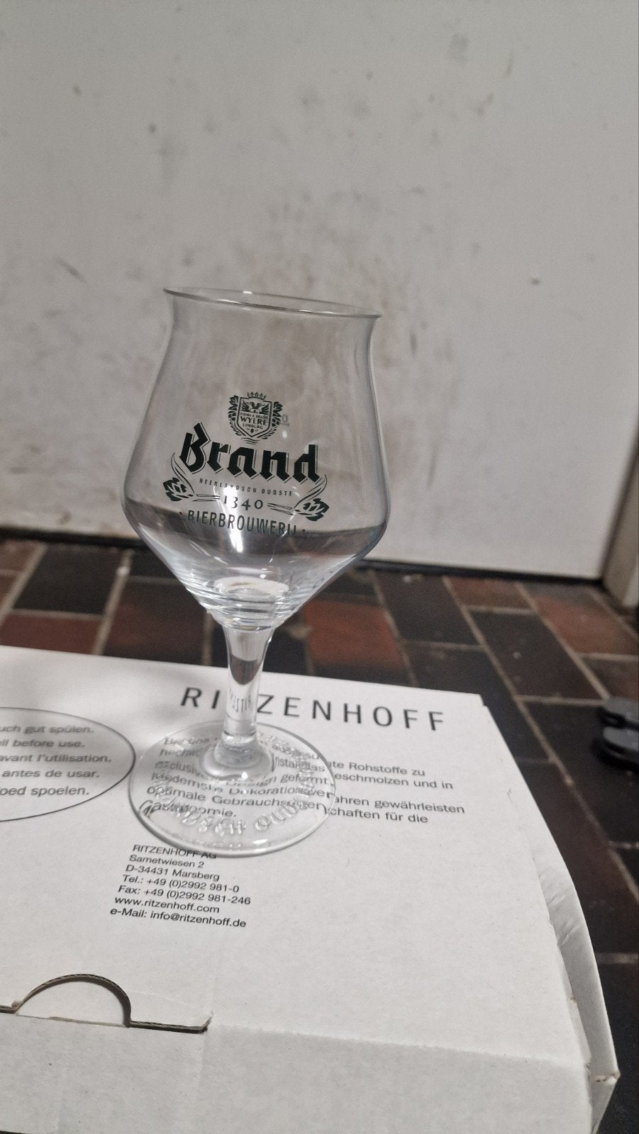 Brand Bierbrouwerij bierglazen - 6 stuks, Ophalen, Zo goed als nieuw, Overige merken, Glas