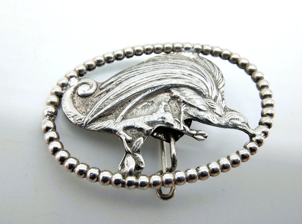 Zilveren broche, Gebr. Seton, Schoonhoven, ca. 1950, Info@zilverwebsite.nl, Verzenden, Minder dan 4 cm, Zo goed als nieuw