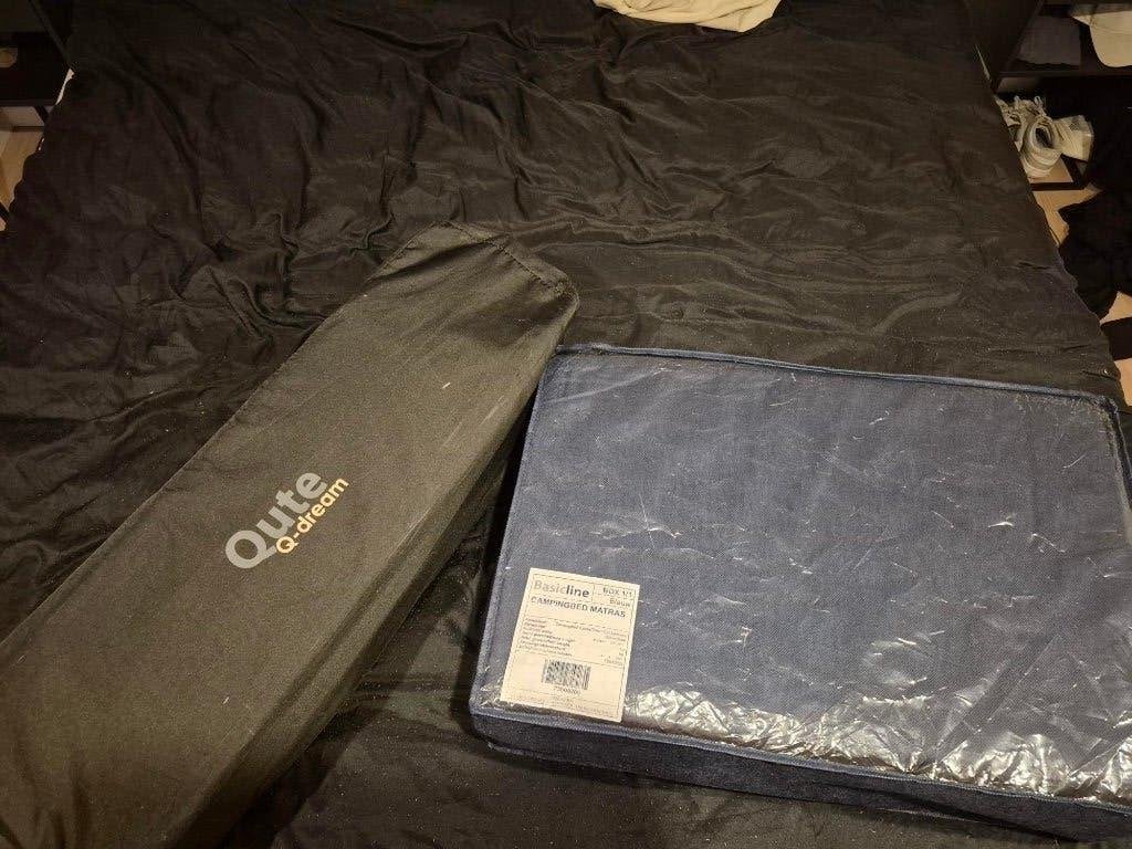 Qute Q-Dream campingbed + matras, Ophalen, Gebruikt, Minder dan 140 cm, Matras