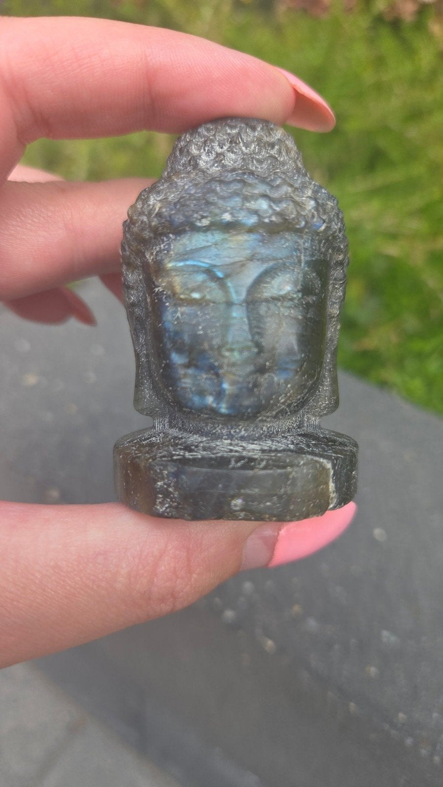 prachtige Labradoriet buddha, Ophalen of Verzenden