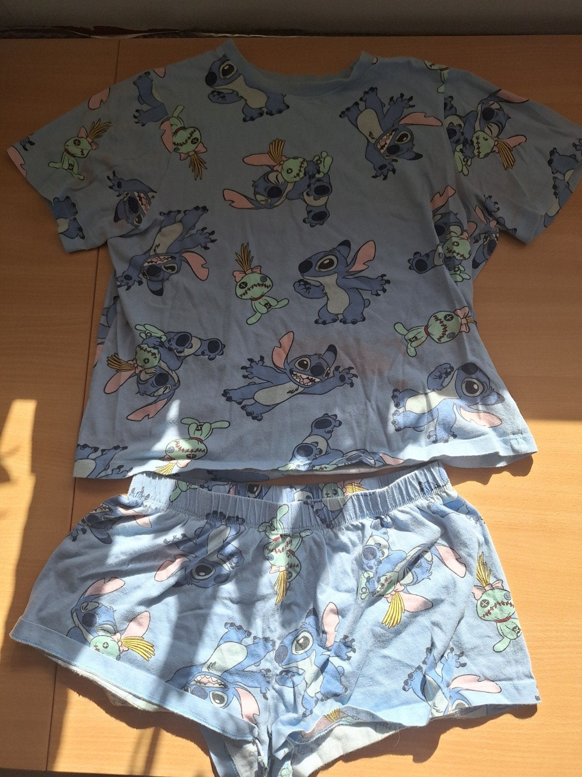 Stitch pyjama 34/36 kort dames, Kleding | Dames, Disney, Ophalen, Zo goed als nieuw, Maat 34 (XS) of kleiner