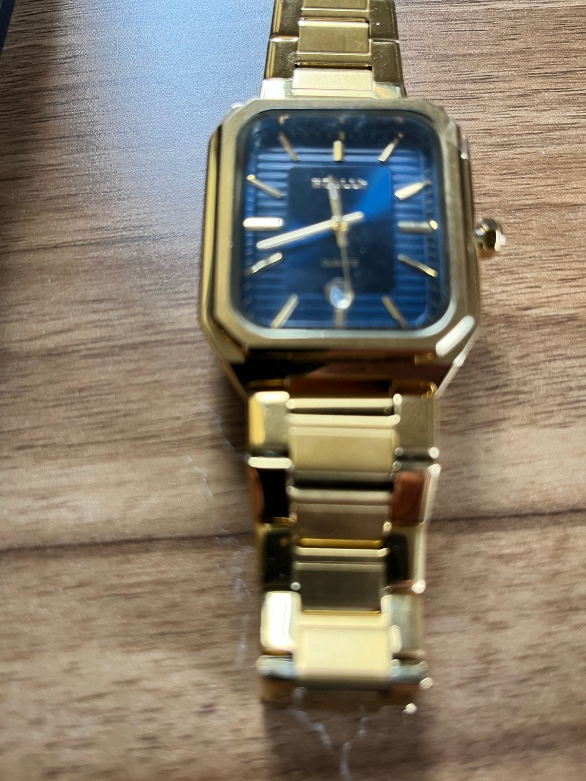 Hodler Aurex Gold-Blue Polshorloge - Nieuw in doos, Polshorloge, Nieuw, Ophalen, Overige merken