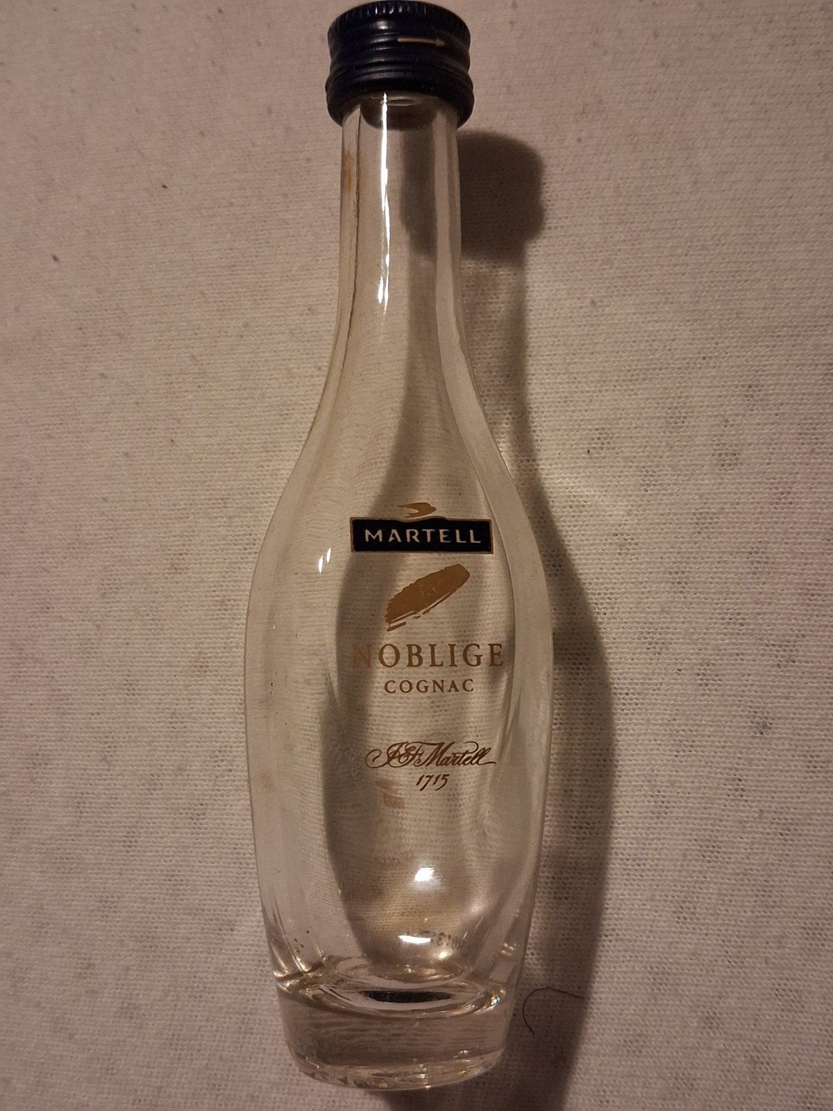 Lege Martell Nobilige Cognac Mini Flesje, Verzamelen, Ophalen of Verzenden, Gebruikt