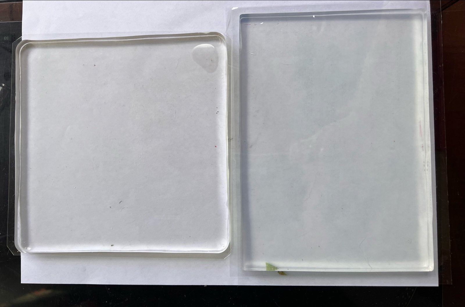 Acryl stempelblokken voor knutselen (2 stuks), Hobby en Vrije tijd, Gebruikt, Overige thema's, Gereedschap of Toebehoren, Ophalen of Verzenden
