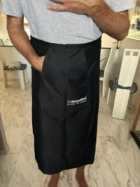 Heineken heren BBQ schort, Ophalen of Verzenden, Nieuw, Heineken