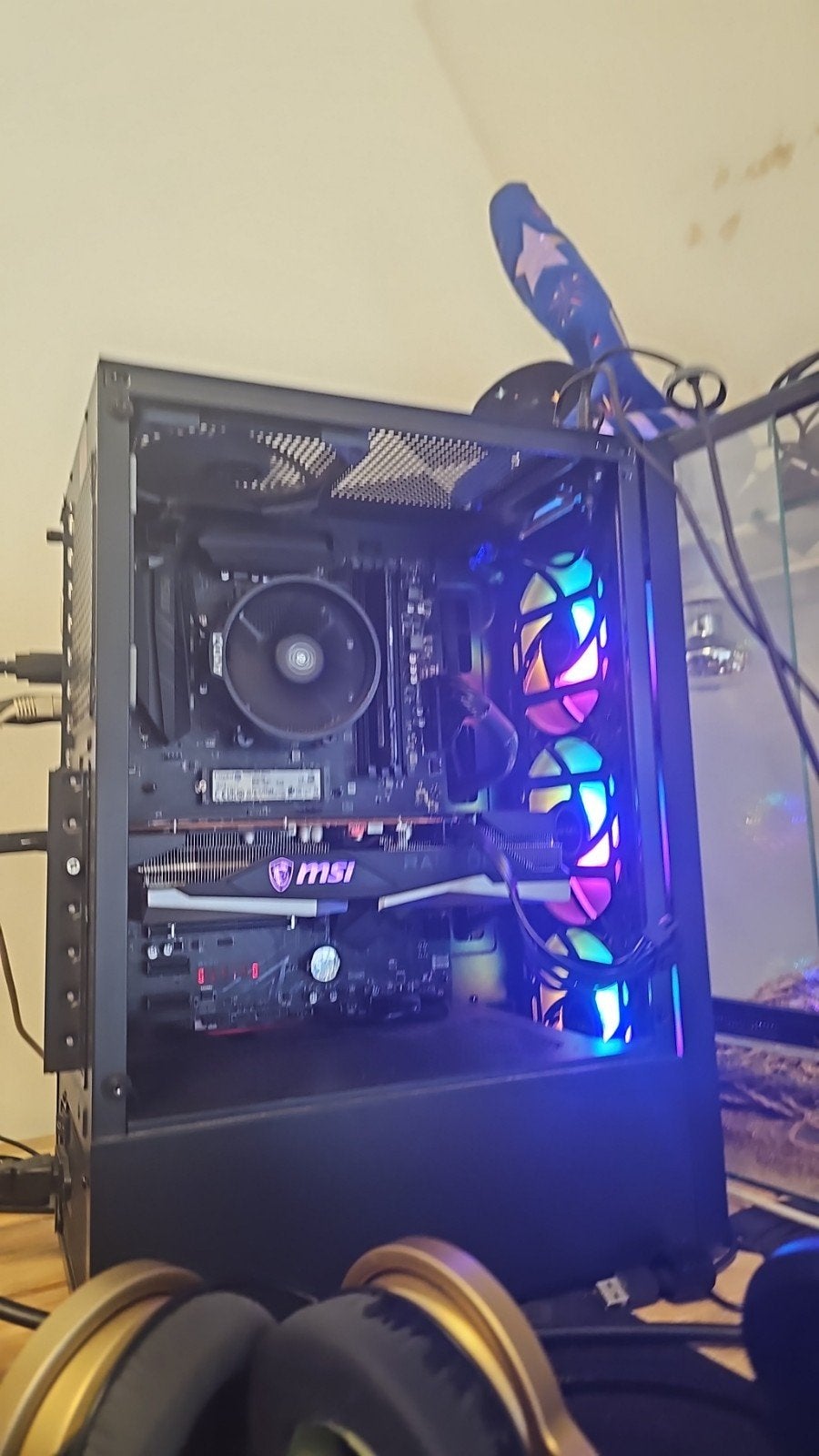 RGB Gaming Pc, Computers en Software, Ophalen, Custom Build, AMD Ryzen 5, Zo goed als nieuw