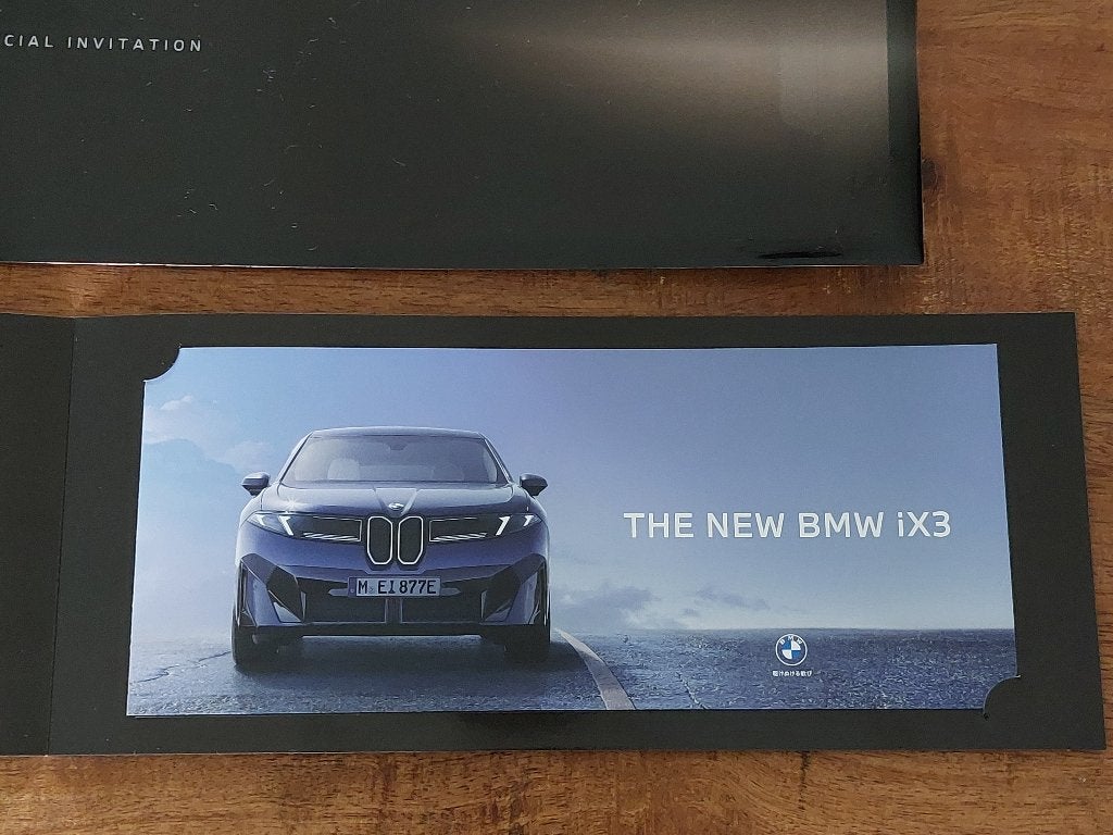 Japanse BMW Brochure iX3 Neue Klasse 2026 Special Invitation, Verzenden, Zo goed als nieuw, BMW