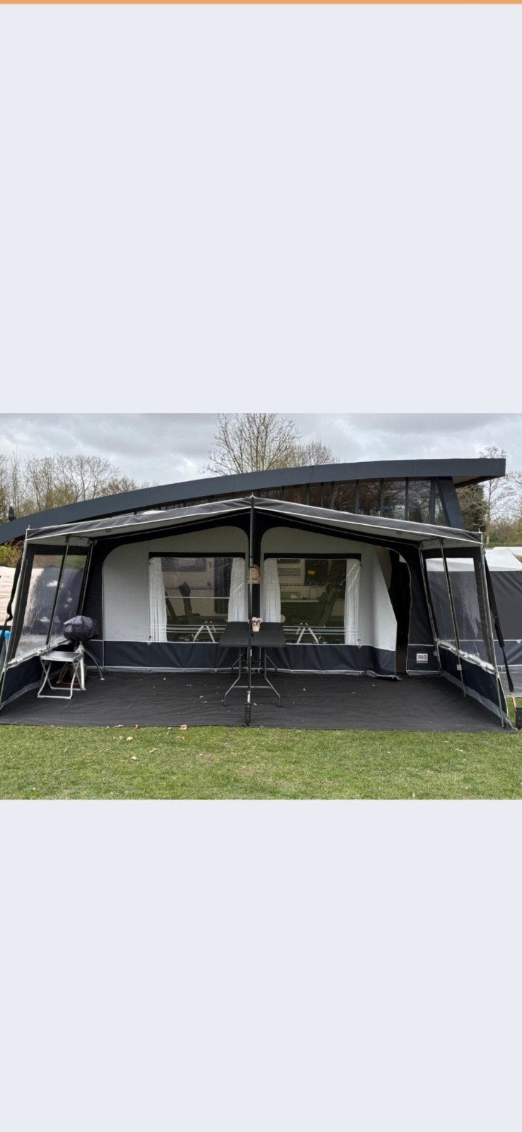 Complete voortent Dorema,omloopmaat 11,kleur grijs/antraciet, Caravans en Kamperen, Ophalen, Gebruikt, Dorema