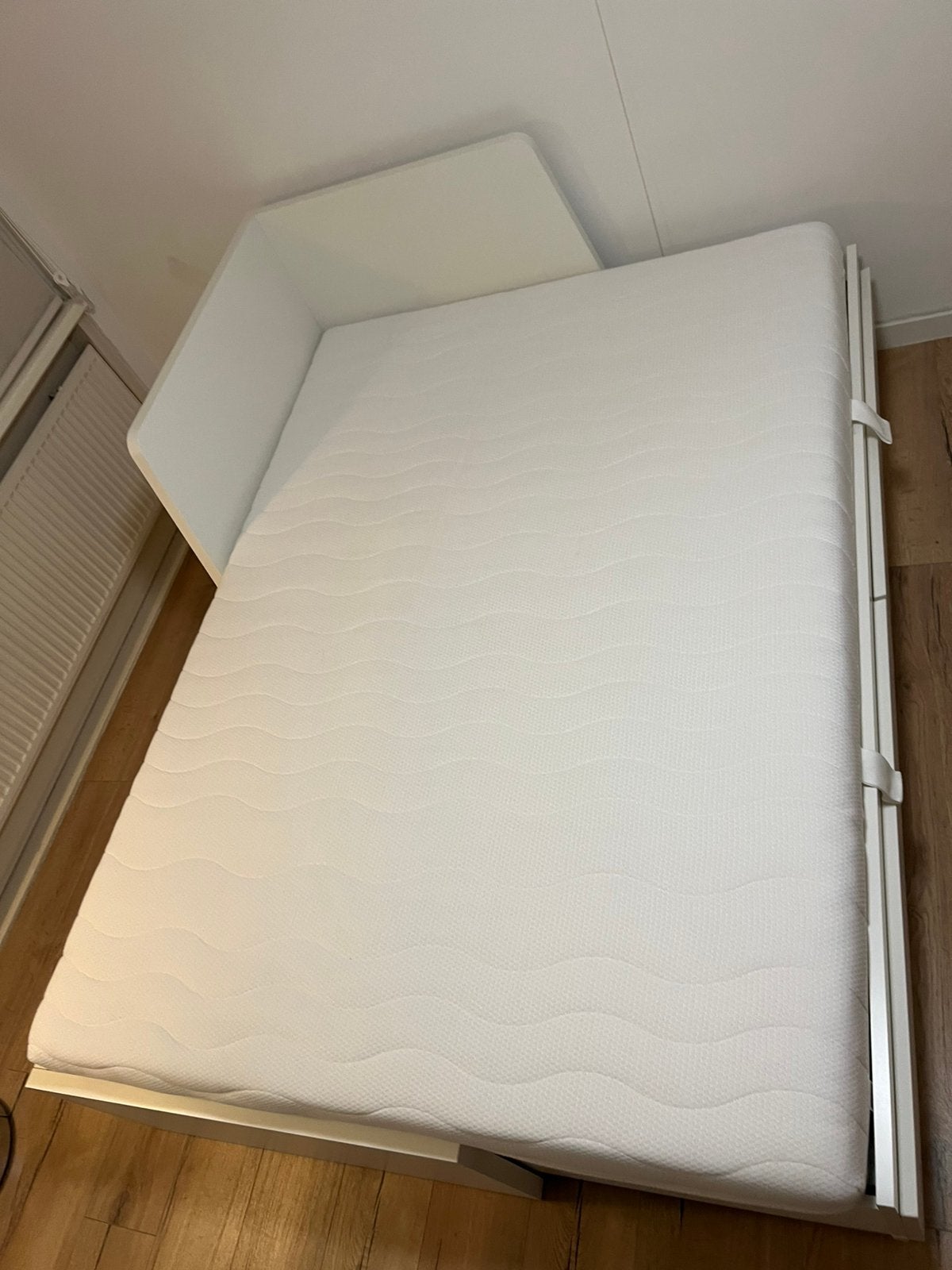 İkea bed matras en topper, Ophalen, Verstelbaar, Wit, Tweepersoons