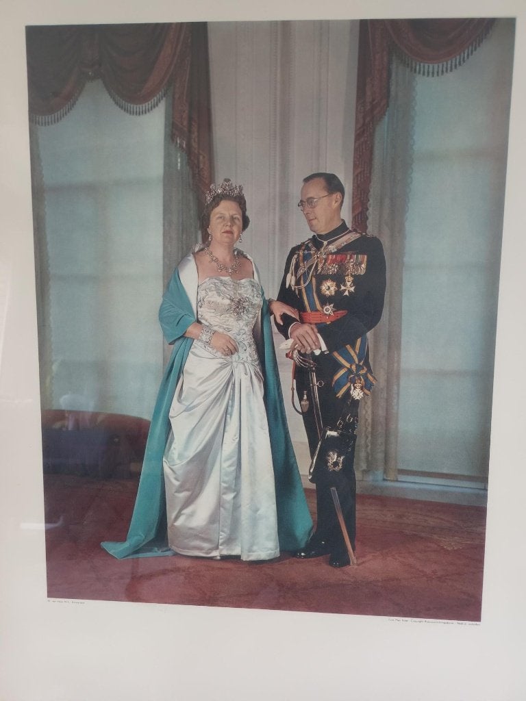 Oud staatieportret Koningin Juliana en Prins Bernhard, Ophalen, Gebruikt, Nederland, Kaart, Foto of Prent