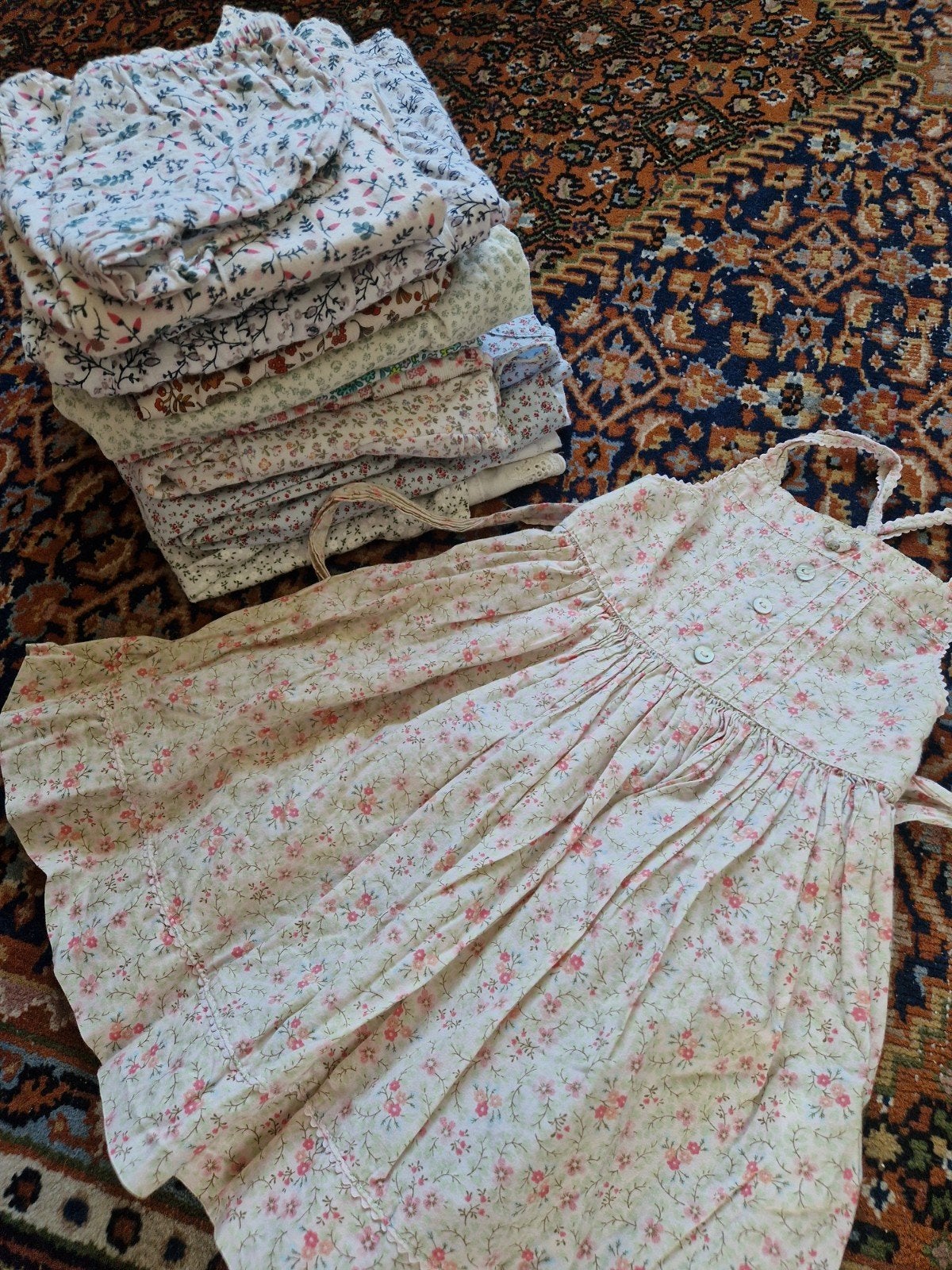 10x unieke oud Franse Engelse cottage jurken - maat 68 74 80, Ophalen of Verzenden, Zo goed als nieuw, Bout'chou, Meisje