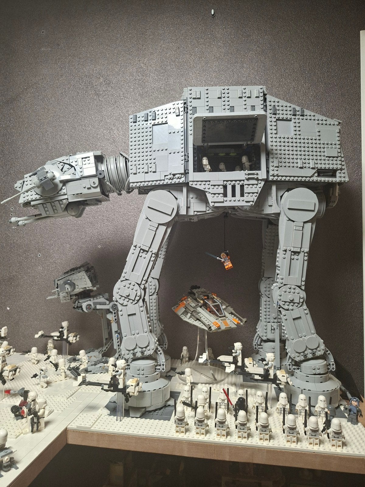 LEGO Star Wars Hoth MOC met AT-AT en figuren, Ophalen, MOC (eigen creatie), Star Wars, Lego