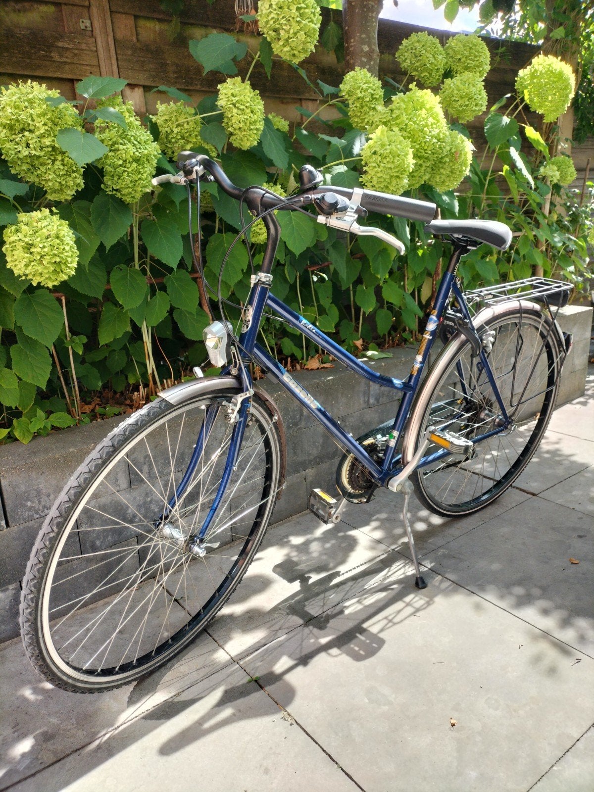 Gazelle Bahia damesfiets, 28 inch, 21 versnellingen, blauw., Ophalen, Jaren '60 of nieuwer, Gazelle Bahia, Velgrem