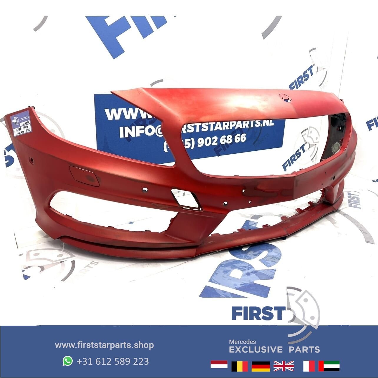 W176 BUMPER AMG LINE VOORBUMPER ORIGINEEL Mercedes A Klasse, Auto-onderdelen, Gebruikt, -, Voor, Ophalen of Verzenden