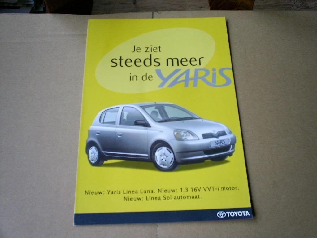 Toyota Yaris [ Je ziet ze ] 9 / 1999 4 pag., Verzenden, Zo goed als nieuw, Toyota
